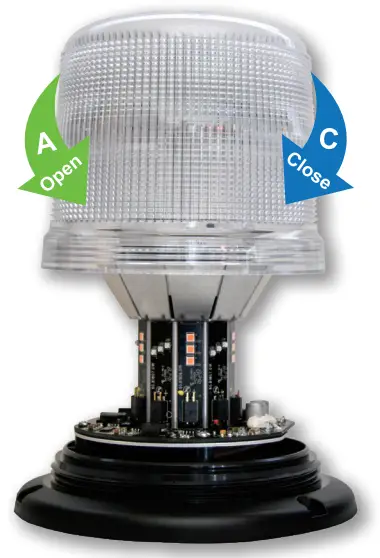 cell2 B18-DC Dual Colour LED Beacon
