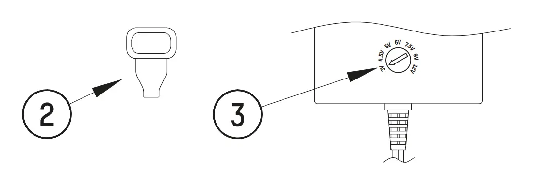 Voltage turn-switch and key