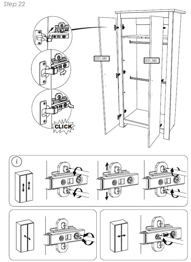 CuddleCo-Isla 2 Door-Nursery-Wardrobe-15