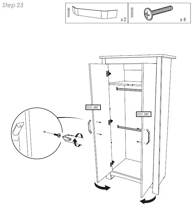 CuddleCo-Isla 2 Door-Nursery-Wardrobe-16