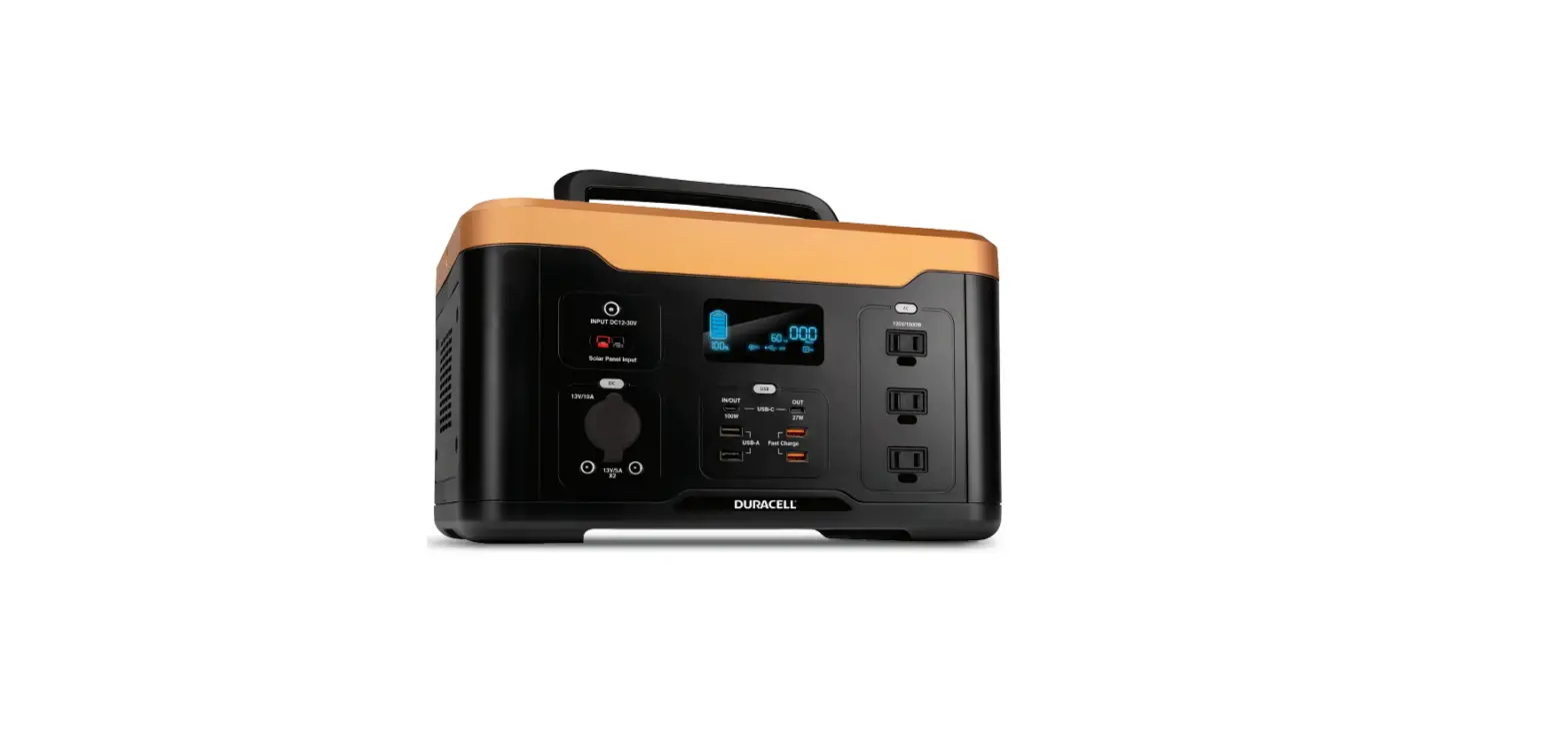 Duracell 1000 Portable Power Station Lithium Battery Backup User Manual