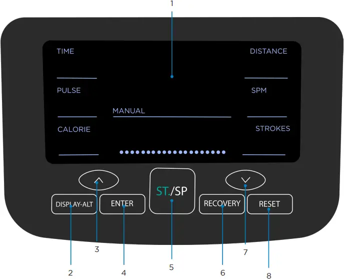 JLL Fitness VENTUS 3 - MONITOR CONFIGURATION
