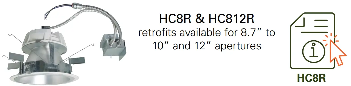 HC8
8” Downlight and Wall Wash