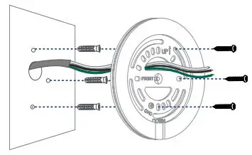 LOREX W452AJ Series 2K Wired Floodlight Security Camera Instructions - To a Wall