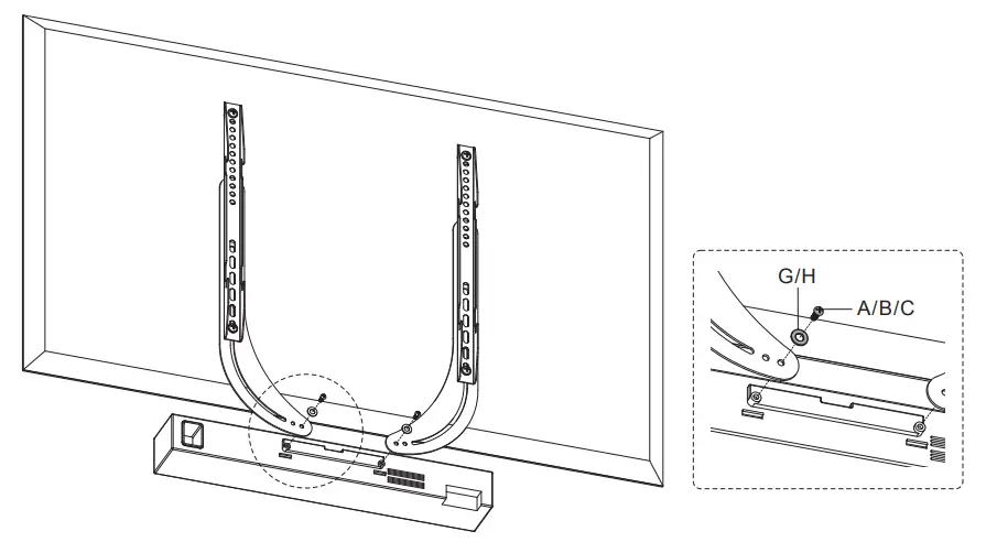 RCA MC30SB Sound Bar Bracket - figure 10