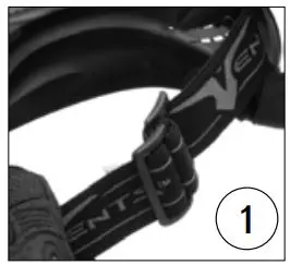 Paintball Gun Accessories User Guide - Lengthen headstrap as much as possible by sliding adjusters togethe