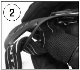 Paintball Gun Accessories User Guide - Pull headstrap inside left ear piece