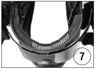 Paintball Gun Accessories User Guide - With the goggles facing towards you and resting in lap or on table