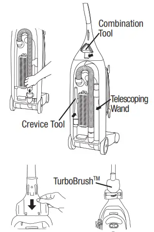 Bissell 3750 6595 Series Lift-Off Bagless - Attach Vacuum