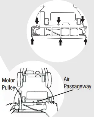 Bissell 3750 6595 Series Lift-Off Bagless - Check Rotating