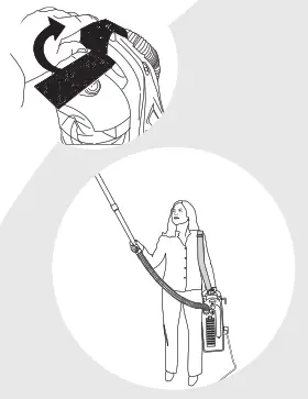 Bissell 3750 6595 Series Lift-Off Bagless - Shoulder Strap