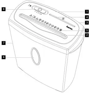 hama 00050543 Home X10CD Shredder - OVERVIEW