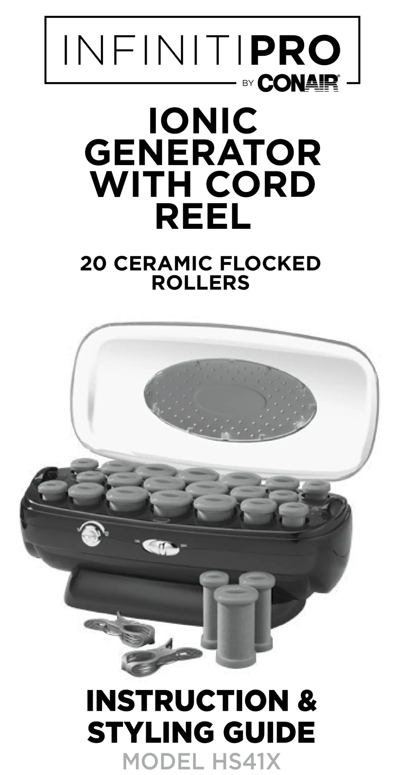 CONAIR HS41X 20-Ceramic Flocked Roller Instruction Manual