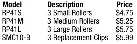 CONAIR HS41X 20-Ceramic Flocked Roller - Rollers come packed three of the same size
