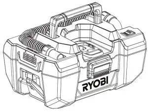 RYOBI 18 Volt Wet Dry Vac P3240 - FIG 1