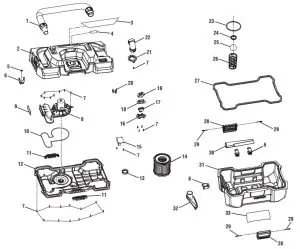 RYOBI 18 Volt Wet Dry Vac P3240 - FIG 2