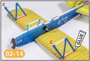 connecting rod connects the servos to the elevator and rudder