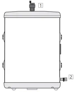 logicool PAW BTANK50L 2 Air to Water Panasonic Buffer Tanks - Control points
