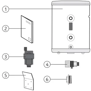 logicool PAW BTANK50L 2 Air to Water Panasonic Buffer Tanks - sensor bracket