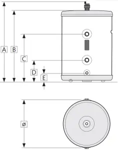 logicool PAW BTANK50L 2 Air to Water Panasonic Buffer Tanks - sensor bracket2