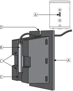 logicool PAW BTANK50L 2 Air to Water Panasonic Buffer Tanks - sensor bracket3