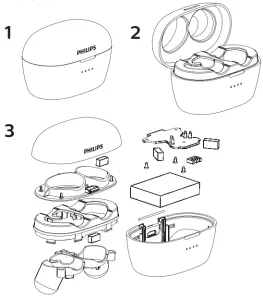 PHILIPS 3000 Series TAT3215 In-Ear True Wireless Headphones - Remove the integrated battery 1