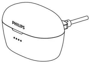 PHILIPS 3000 Series TAT3215 In-Ear True Wireless Headphones - USB Type-C cable