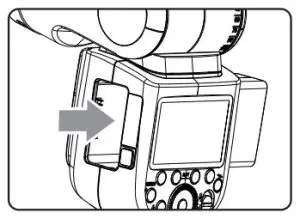 Godox V1F TTL Li-ion Round Head Camera Flash - Battery 1