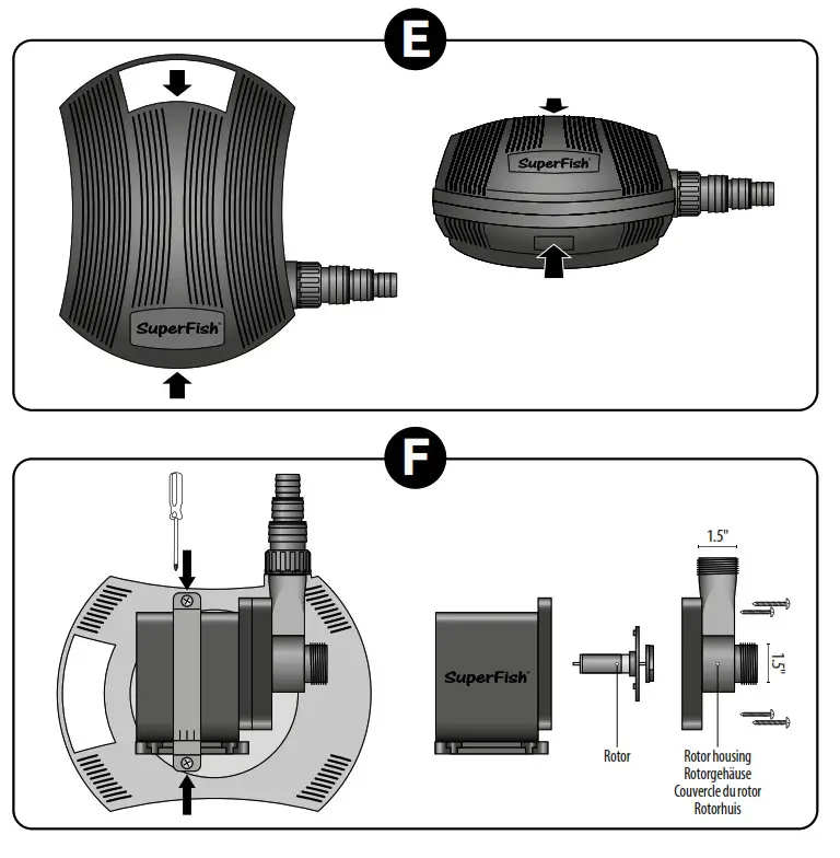 SuperFish PondECO Plus RC 10000 Electronic Filter Pump with Remote Control - FIG5