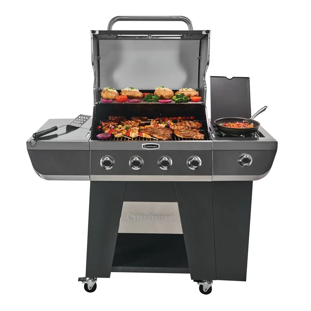 Cuisinart 3-in-1 Stainless 5 Burner Gas Grill [gas9556as, Gas9556aso] User Manual