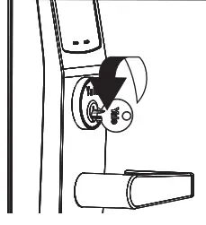 Yale NexTouch Keypad Access Exit Trim Lock Touchscreen and Push Button - Test Cylinder