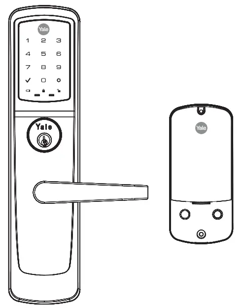 Yale NexTouch Keypad Access Exit Trim Lock Touchscreen and Push Button