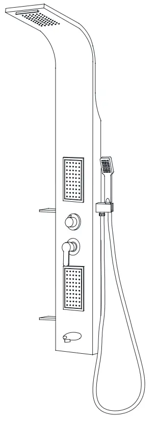 Wellis WZ00081 Napoli Shower Panel