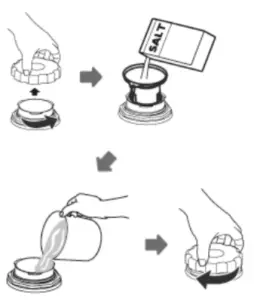 Loading The Salt Into The Softener
