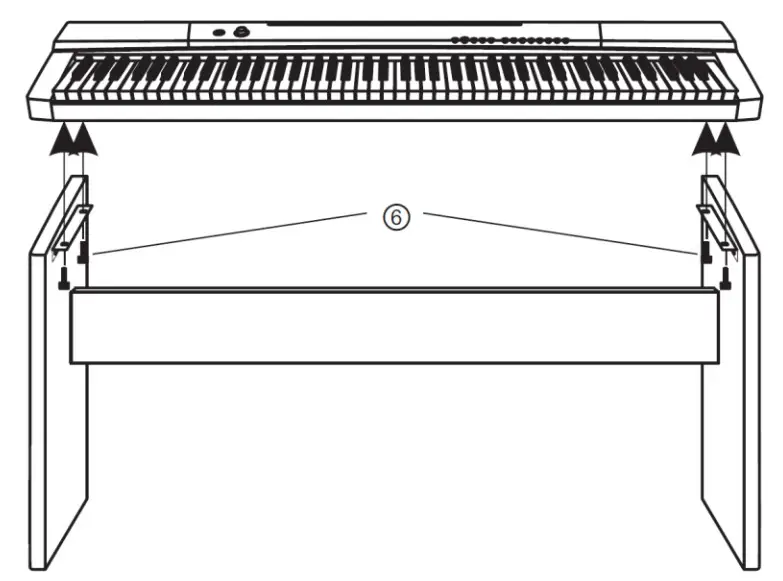 MONOPRICE 600043 88-Key Digital Piano- Stand 4