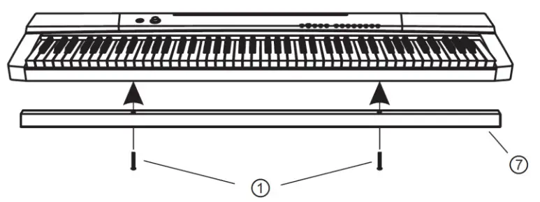 MONOPRICE 600043 88-Key Digital Piano- Stand