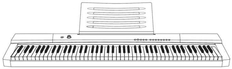 MONOPRICE 600043 88-Key Digital Piano