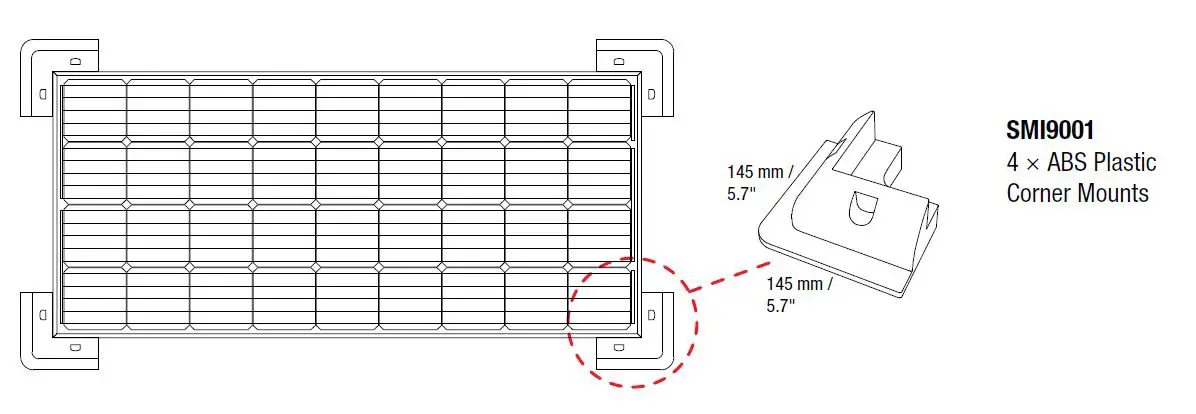 REDARC SMSP1050 Solar Monocrystalline Solar Panels-10