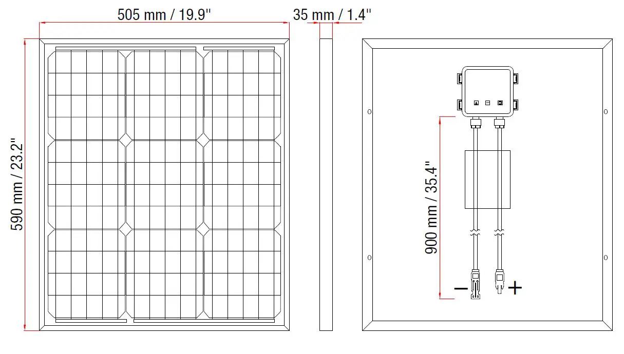 REDARC SMSP1050 Solar Monocrystalline Solar Panels-2