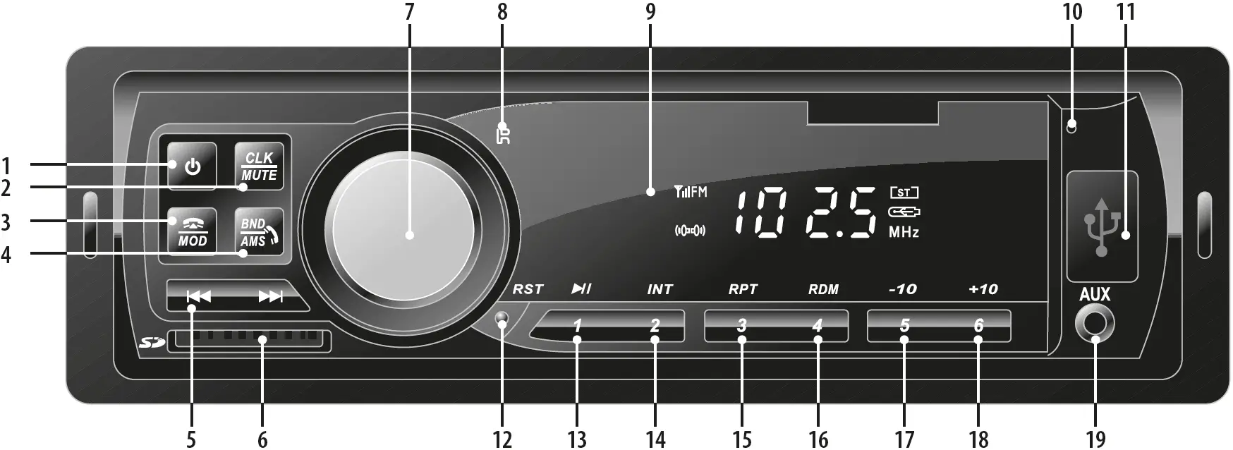 SOMOGYI ELEKTRONIC VBT 1100 Car Radio and MP3 WMA Player Parts 01