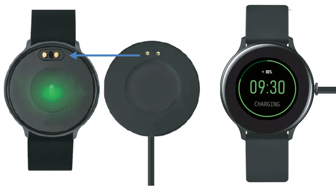 X FIVE 900189R 18 G10 Round Smartwatch - CHARGING 2