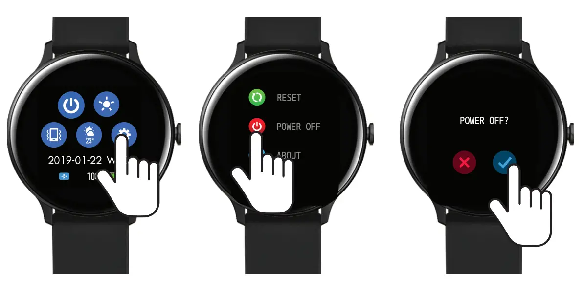 X FIVE 900189R 18 G10 Round Smartwatch - CHARGING 3