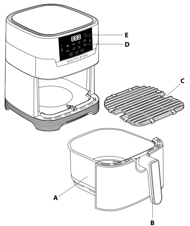 T fal 43 0784 2 Easy Fry and Grill Digital - fig1