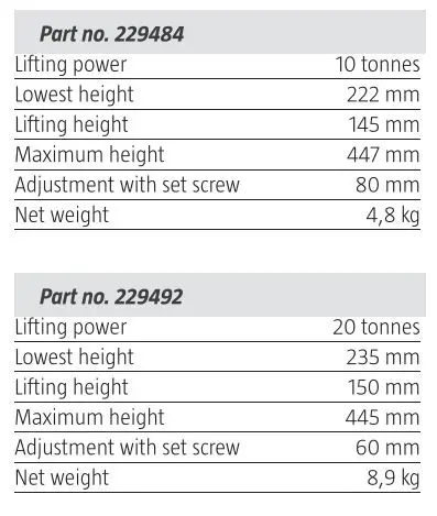 HAMRON 229468 Hydraulic Column Jack 2