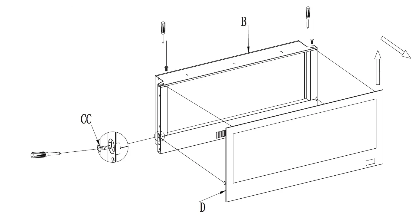 HOME DECORATORS COLLECTION SP6778 42 in. Infrared Wall Mount Electric Fireplace fig13