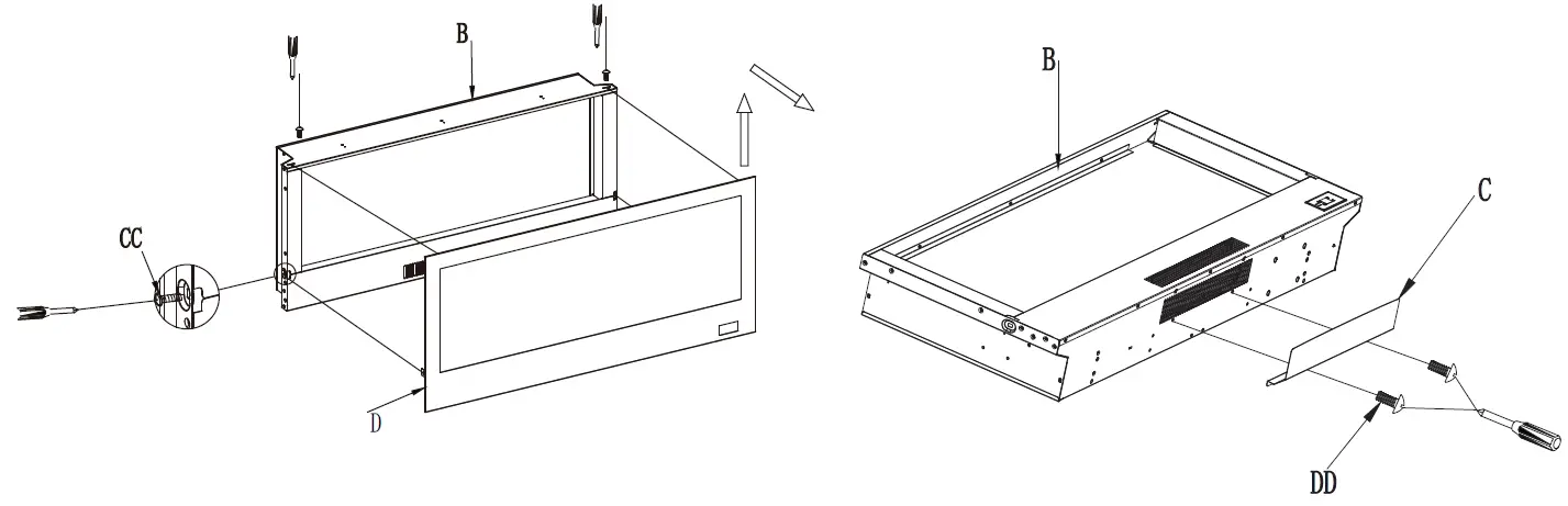 HOME DECORATORS COLLECTION SP6778 42 in. Infrared Wall Mount Electric Fireplace fig20