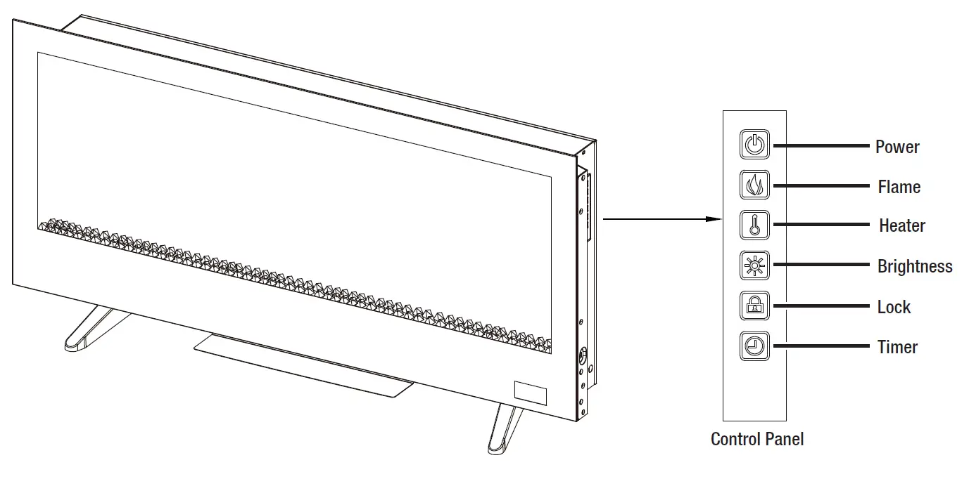 HOME DECORATORS COLLECTION SP6778 42 in. Infrared Wall Mount Electric Fireplace fig24