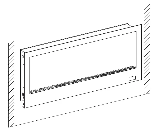 HOME DECORATORS COLLECTION SP6778 42 in. Infrared Wall Mount Electric Fireplace fig4