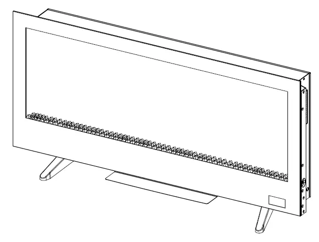 HOME DECORATORS COLLECTION SP6778 42 in. Infrared Wall Mount Electric Fireplace fig5