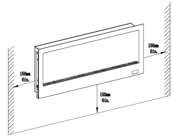 HOME DECORATORS COLLECTION SP6778 42 in. Infrared Wall Mount Electric Fireplace fig6